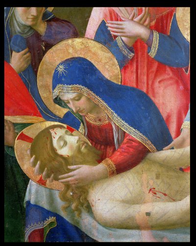 Lamentation over the Dead Christ (detail) by Fra Angelico
